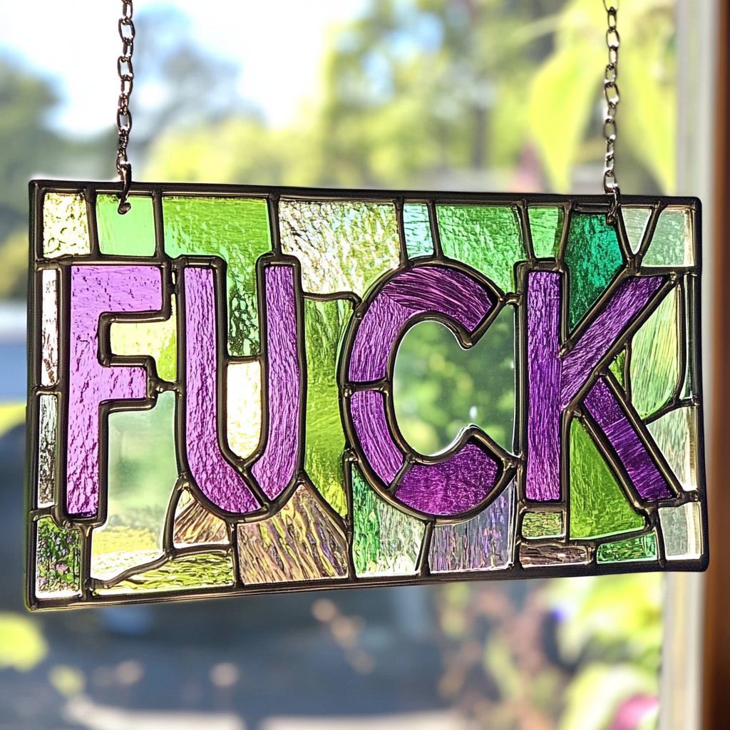 🤣Fuck Suncatcher