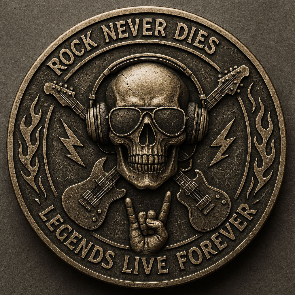 Rock Never Dies Commemorative Rock & Roll Coin