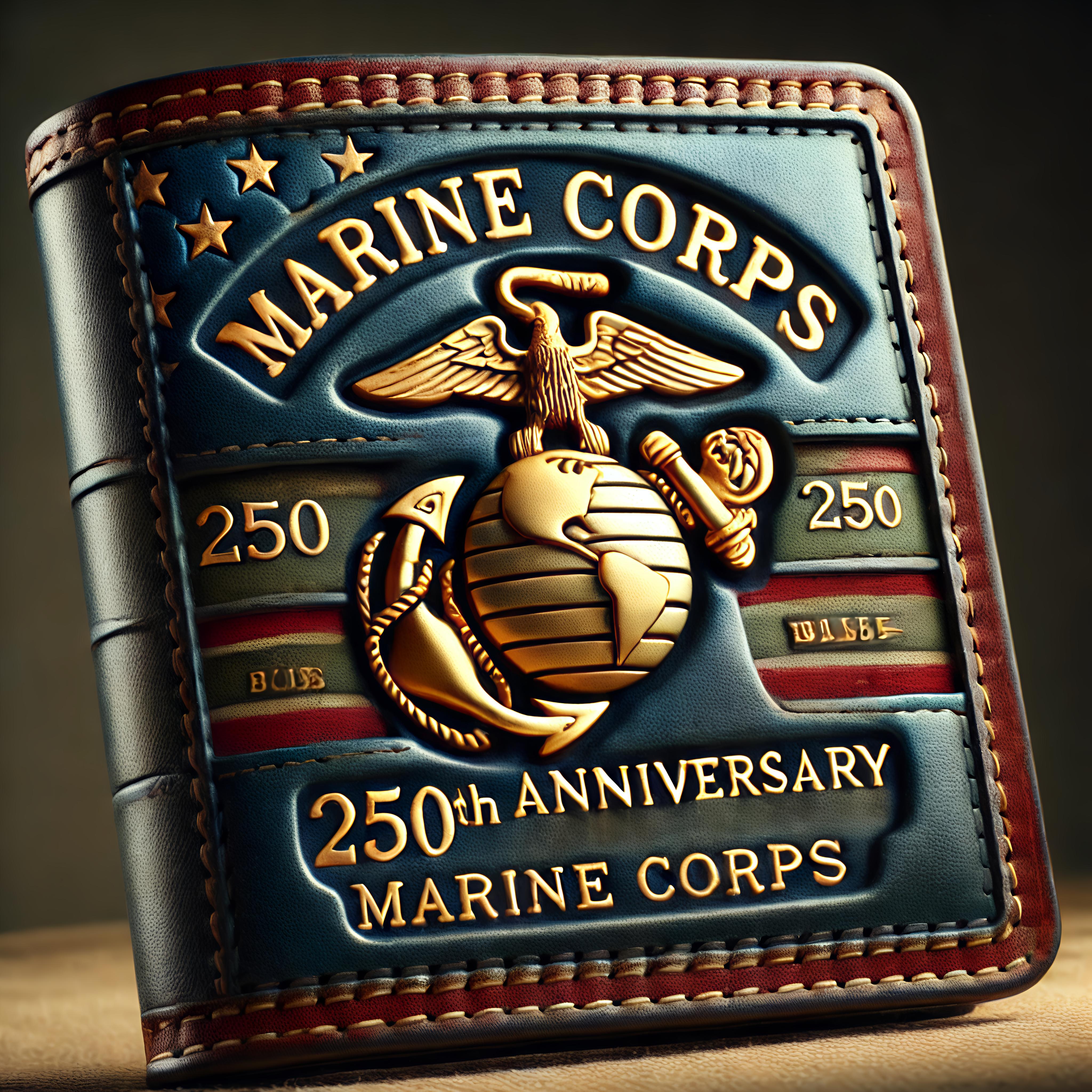 250th Anniversary Military Leather Wallet