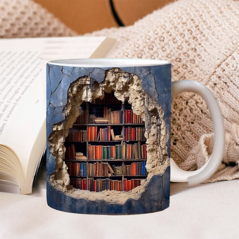 50% OFF TODAY ONLY3D Bookshelf Mug