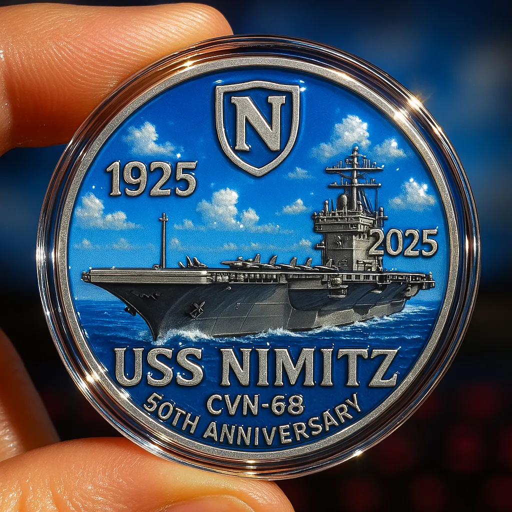 🔥Limited Edition🎁USS Nimitz 50th Anniversary Coin
