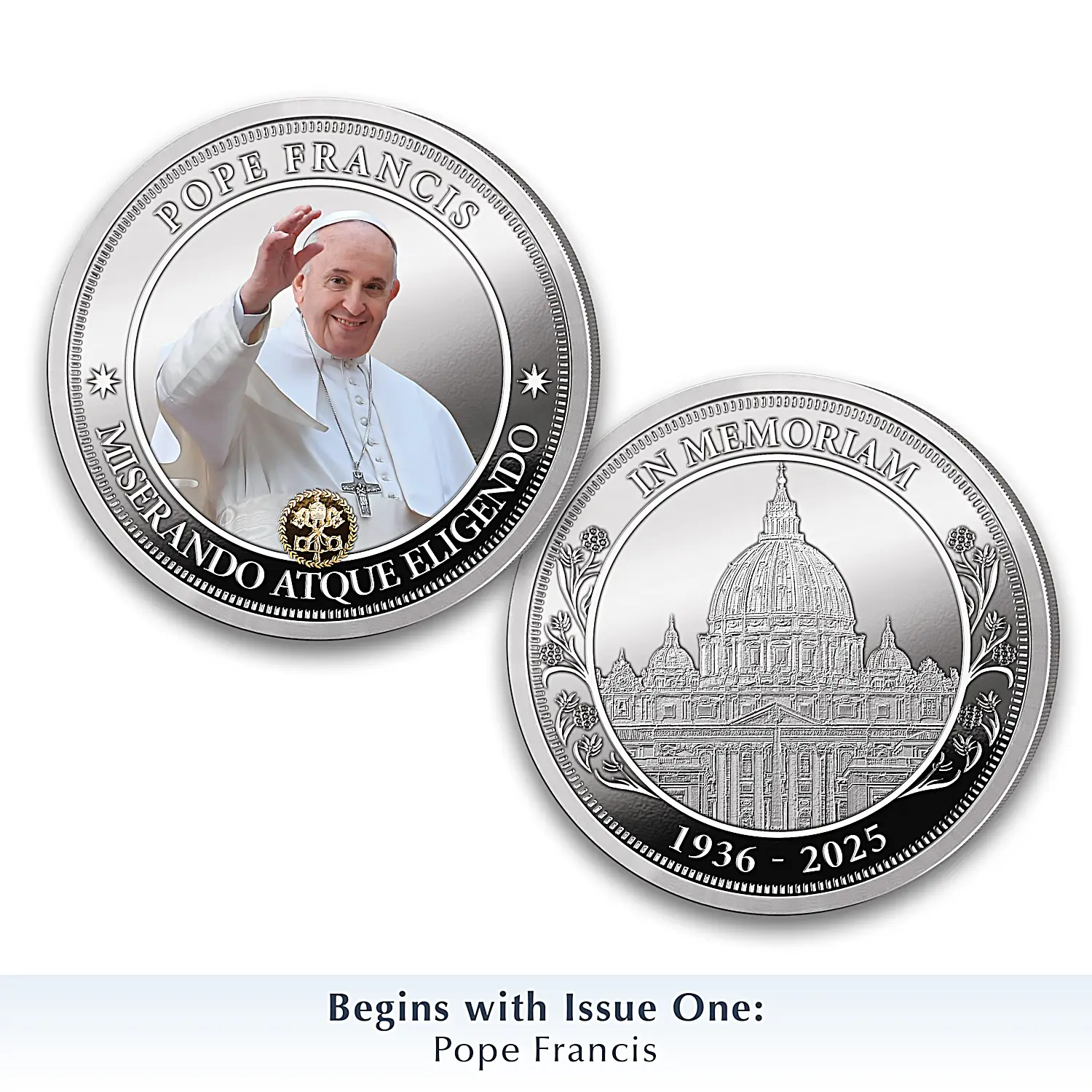 Pope Francis Memorial Proof Coins