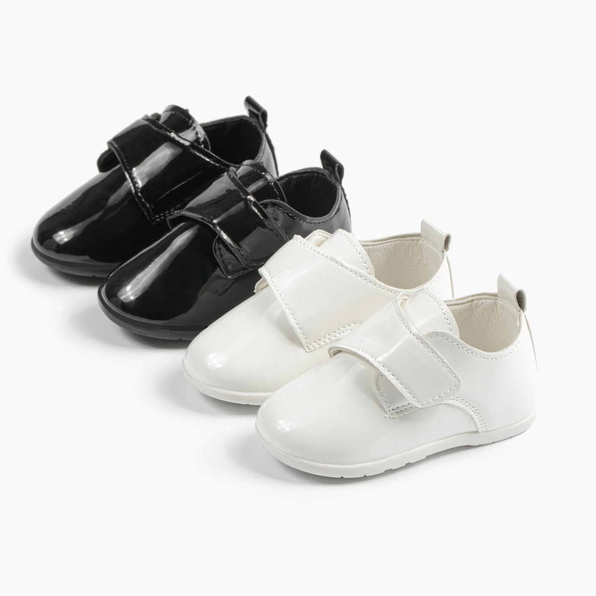Wholesale PU Upper Velcro Kid Dress Shoes-JZ Baby