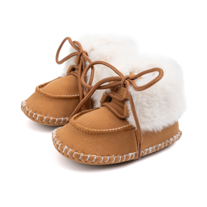 CG3421 Baby Boots Non Slip Soft Comfortable Warm Infant Shoes for Boys Girls Toddler 0-18 Months Winter -Jie Zu Baby
