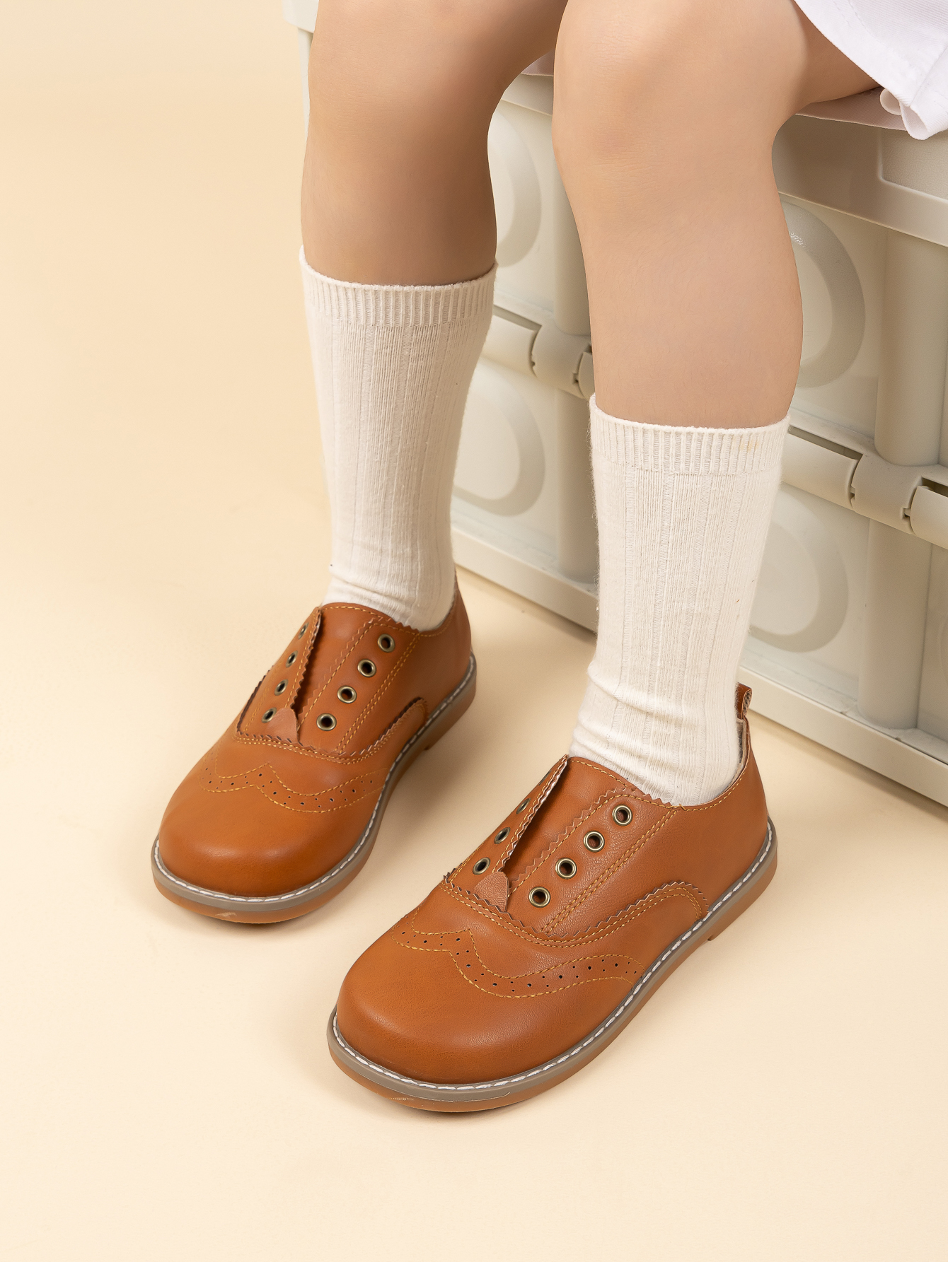 3139 PU Leather Kids School Dress Shoes Wholesale