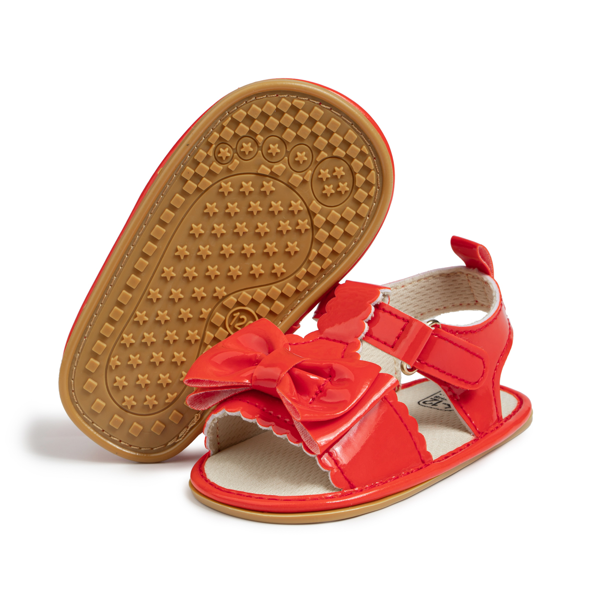 Bow-knot PU Lining & Rubber Sole Baby Sandals