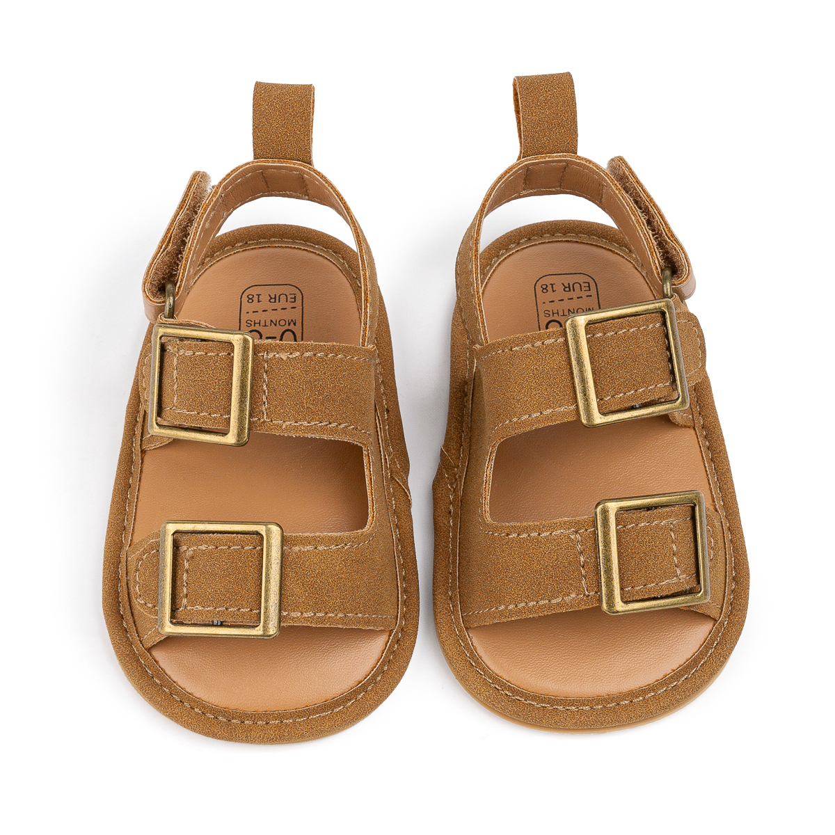 CG5227 Baby Sandals PU Soft Sole Comfortable Lightweight Breathable Summer Shoes for Toddlers Kids Boys Girls