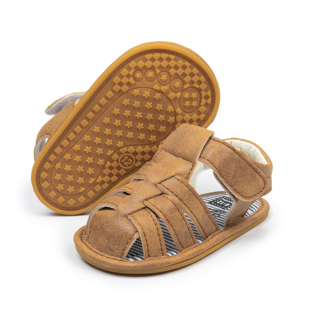 Light Brown Anti-Slip Summer Boy Baby Sandals