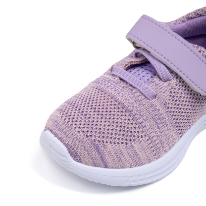 CG5105 Purple Breathable Velcro Toddler Shoes Wholesale 5-11c