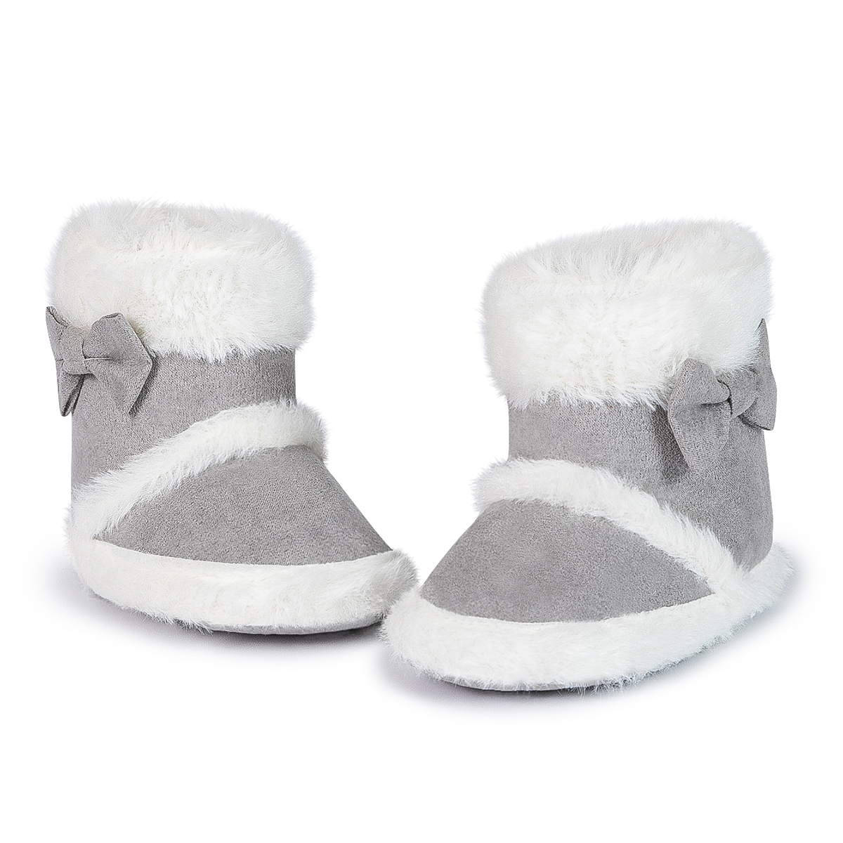HsdsBebe Baby Girls Boys Snow Warm Boots Infant Winter Booties Newborn Slip On Shoes for 3-18 Months