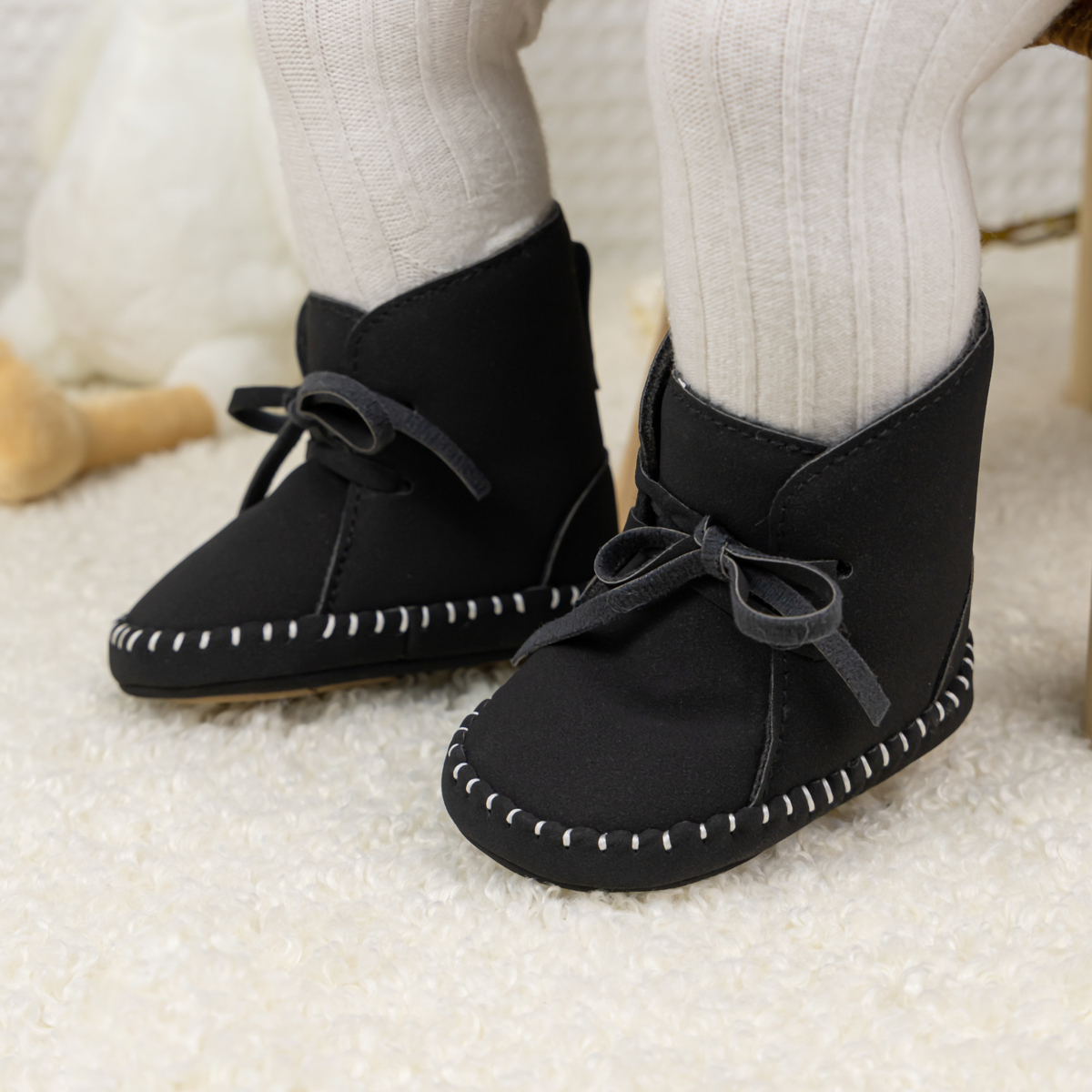 Anti-slip Sole Durable PU Leather Baby Boots Wholesale-JZ Baby