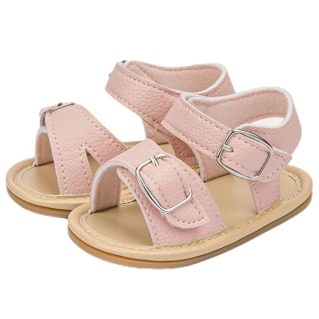 Hook & Loop Rubber Sole Summer Baby Sandals Wholesale-JZ Baby