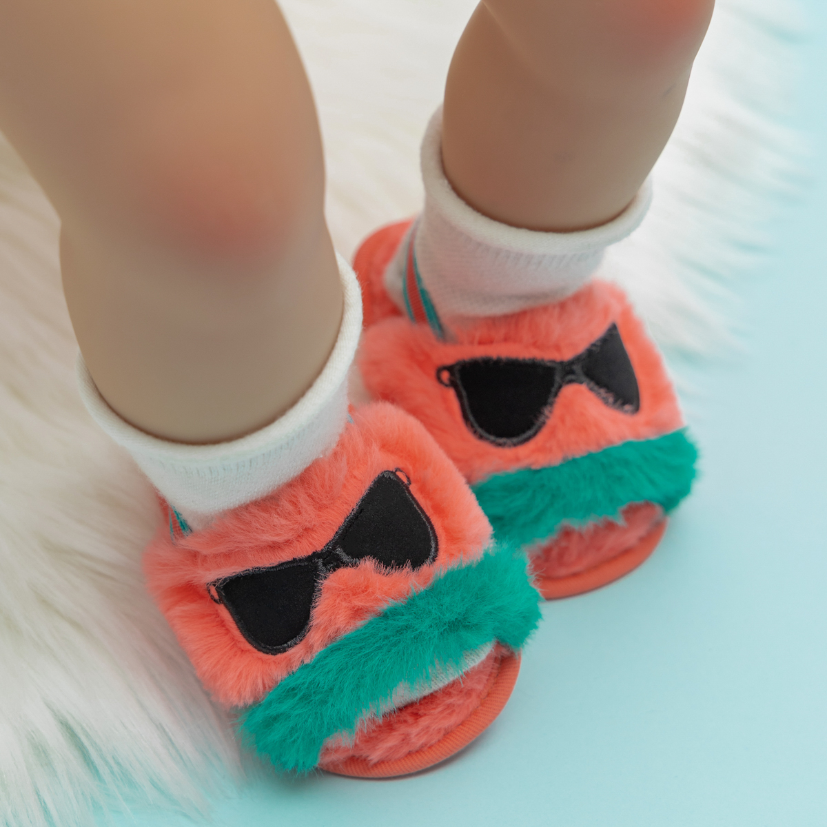 Fluffy Plush Indoor Baby Sandals Slippers Wholesale-JZ Baby