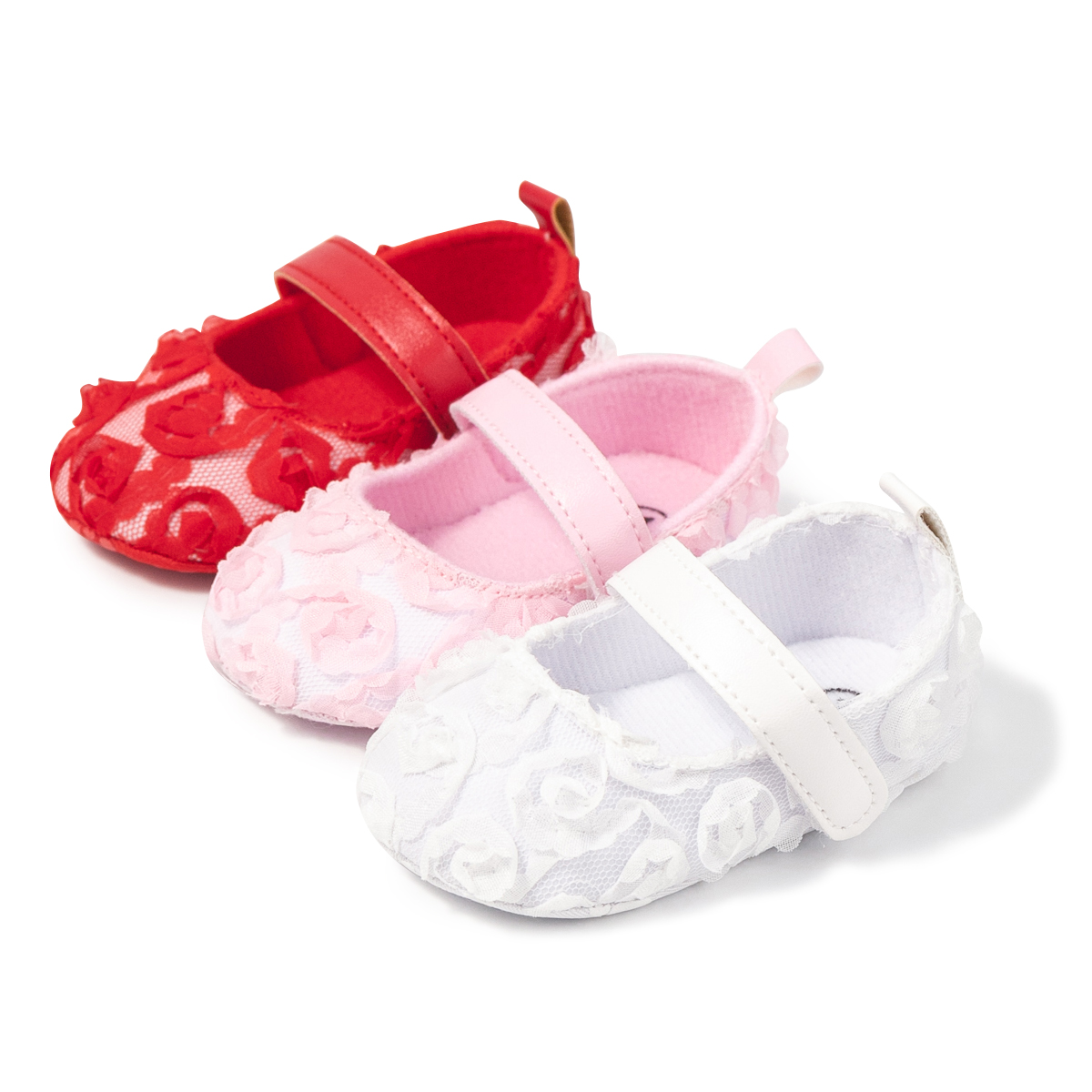 Gauze Velcro Easy to Wear Baby Dress Shoes Wholesale-JZ Baby
