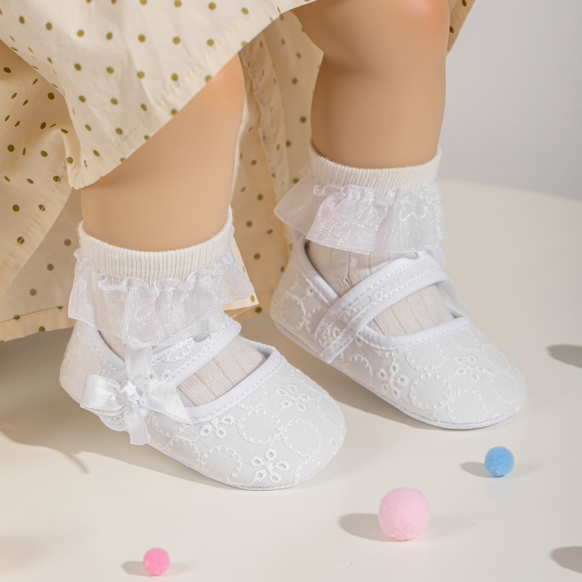 Embroider 0-18 Month Baby Shower Shoes Wholesale-JZ Baby