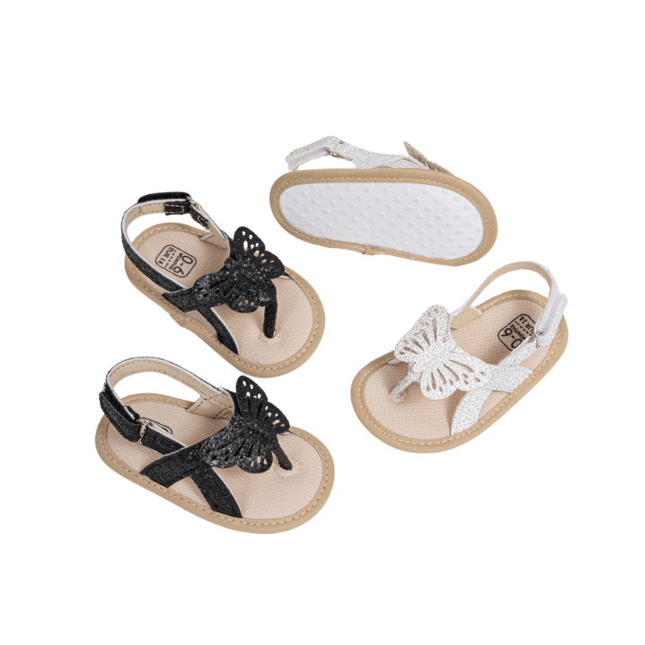 PT5210 Non-Slip Bow-Knot Sequin Newborn Sandals Slippers Wholeasale