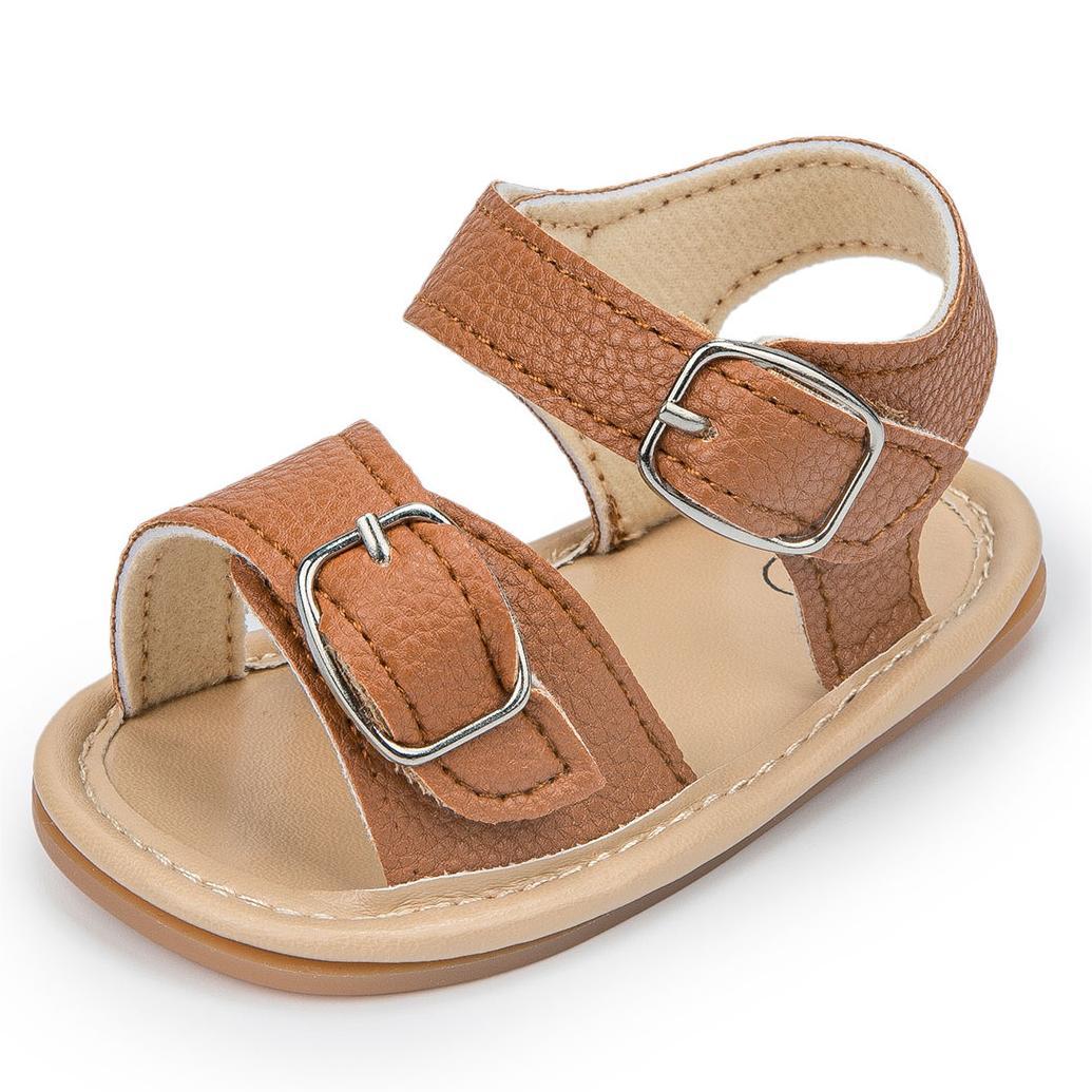 Hook & Loop Rubber Sole Summer Baby Sandals Wholesale-JZ Baby