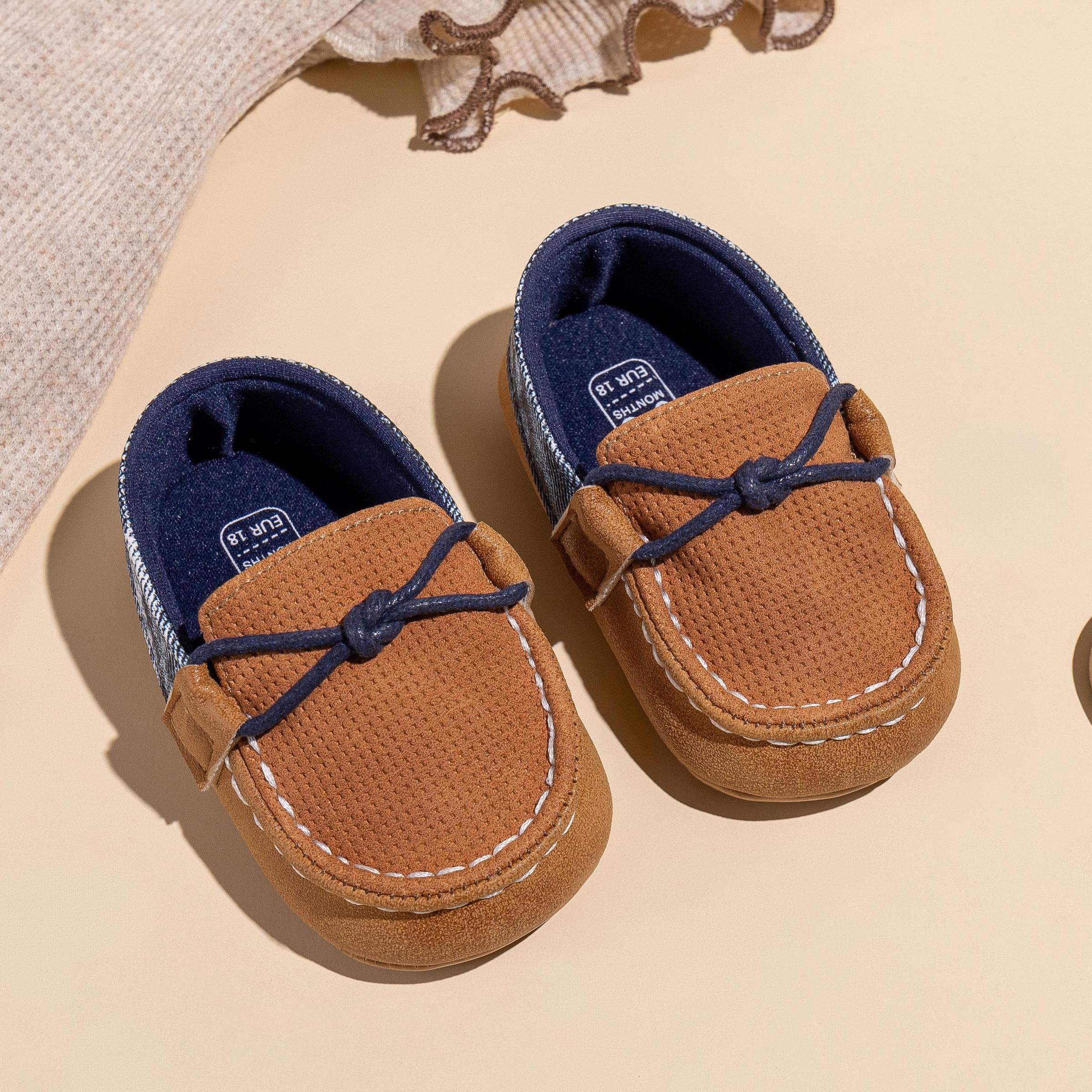CG5162 Baby Casual Shoes PU Comfortable Lightweight Non-Slip Soft Sole for Toddlers Boys Girls Infant First Walkers