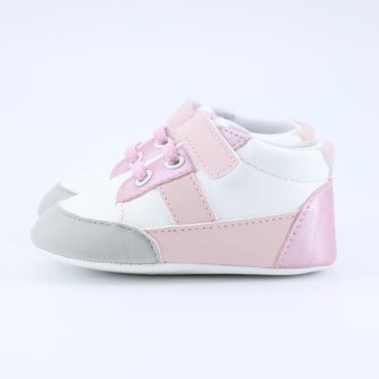 KC0028 Baby Casual Shoes PU Comfortable Lightweight Soft Sole Non-Slip Infant Footwear for Boys Girls Toddlers First Walkers