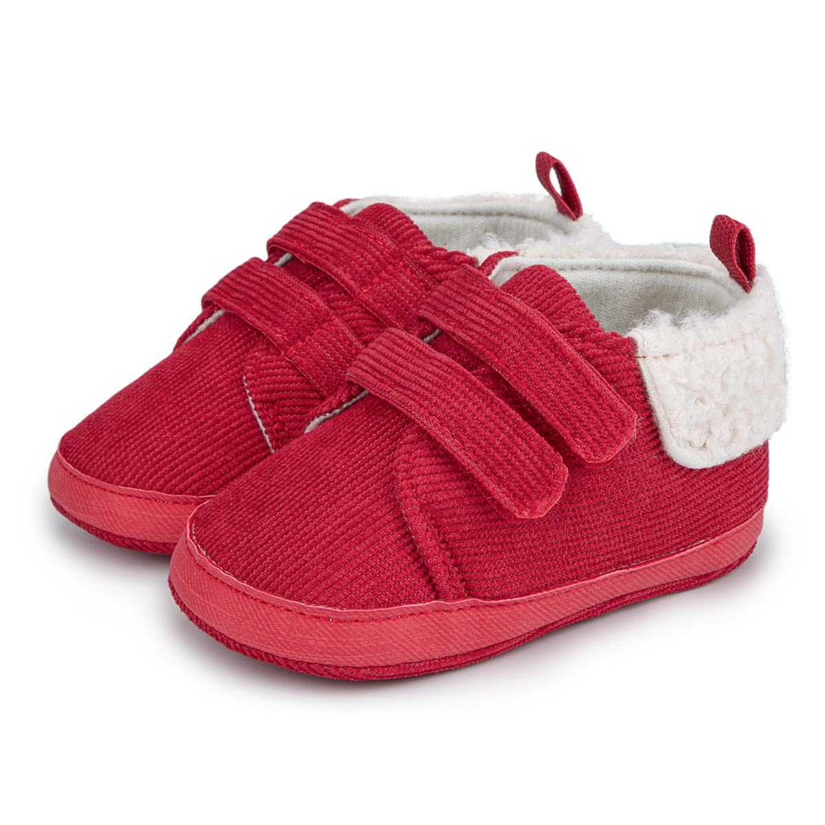 OEM | Christmas Red Velcro Baby Shoes-JZ Baby