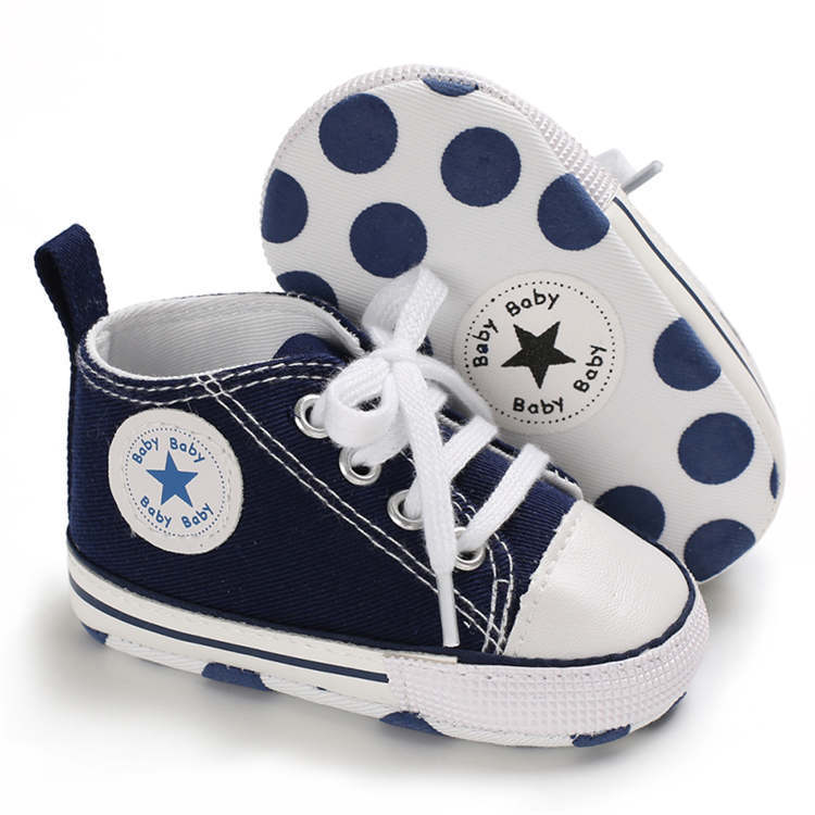 Classic Canvas First Walker Crib Shoes for Babies Wholesale-JZ Baby