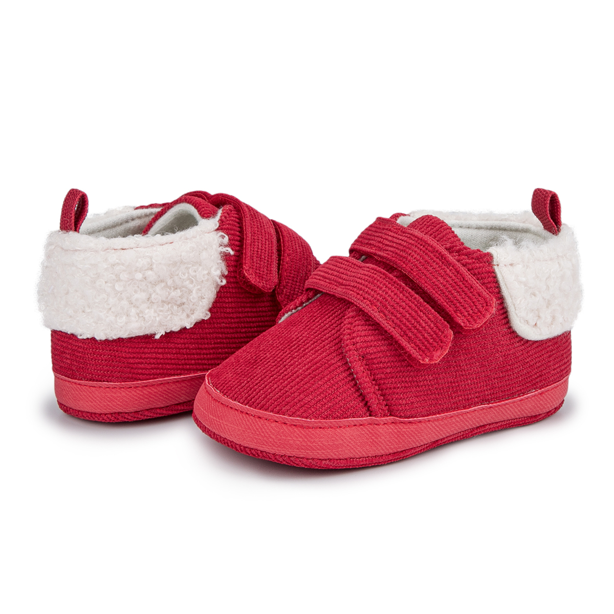 OEM | Christmas Red Velcro Baby Shoes-JZ Baby