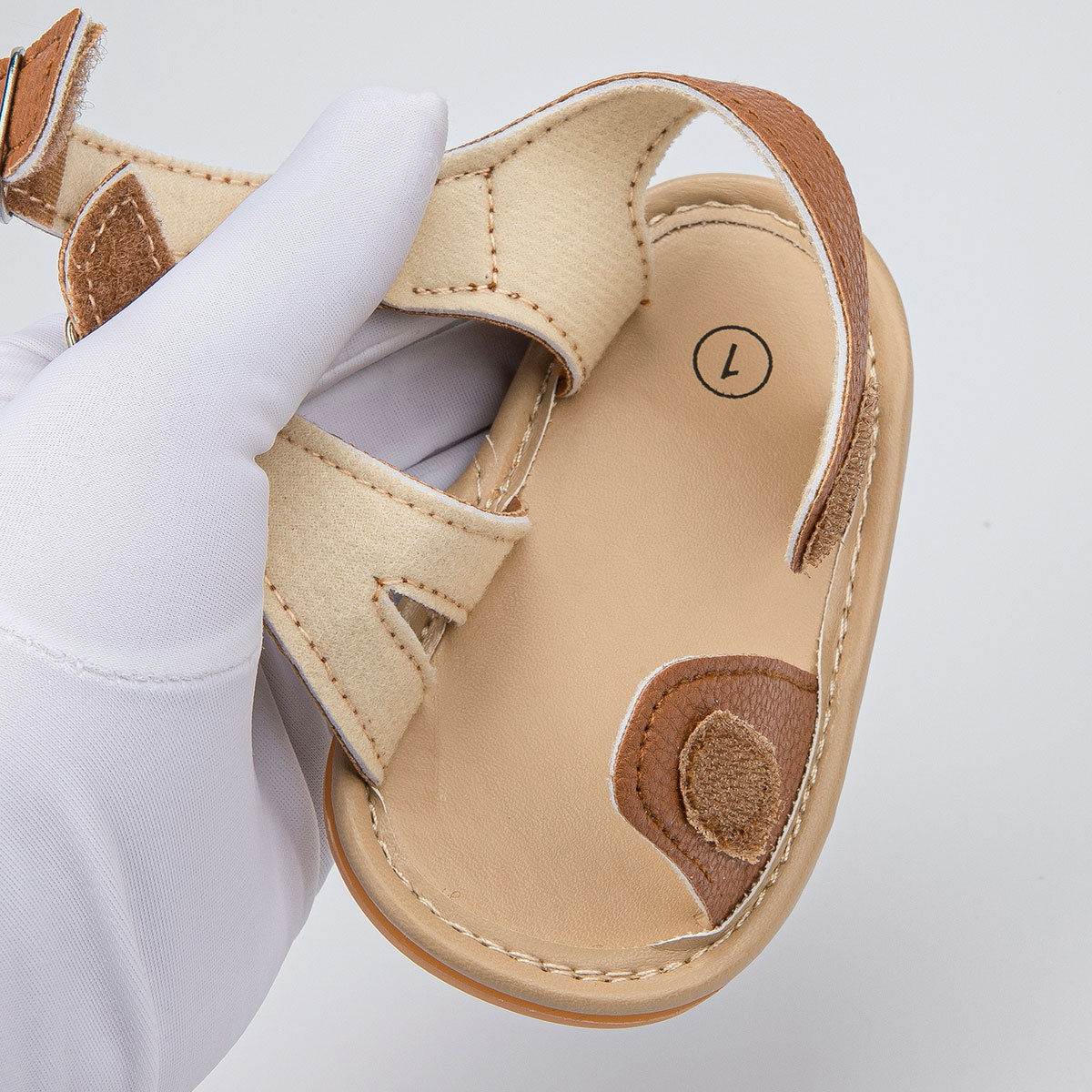 Hook & Loop Rubber Sole Summer Baby Sandals Wholesale-JZ Baby