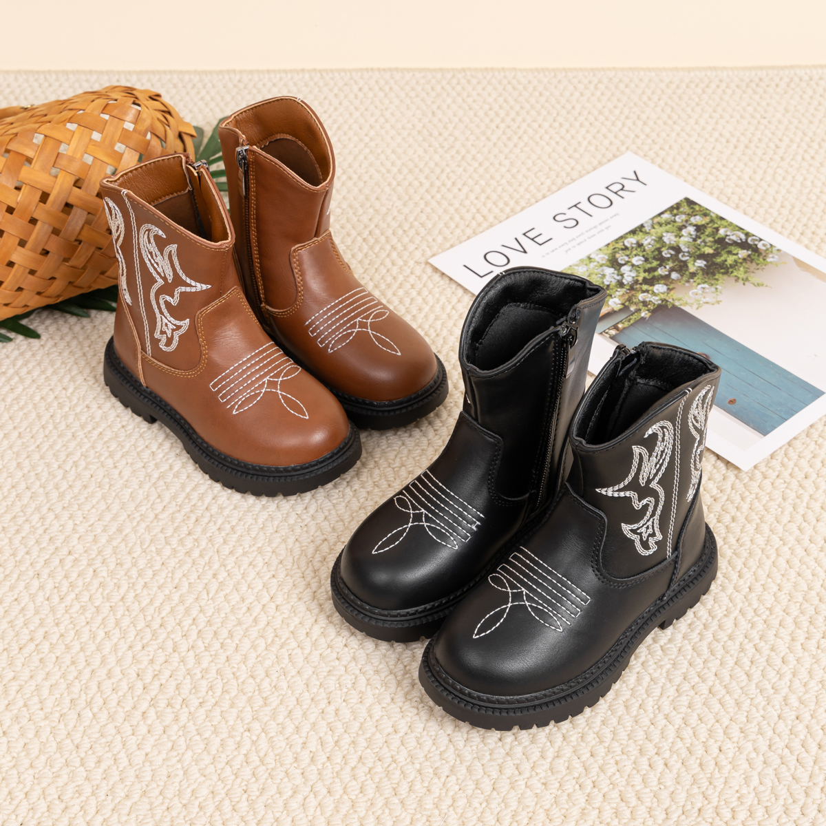 CG5426 Kids Shoes PUPVC Sole Lightweight Durable Comfortable Children Footwear for Outdoor Play and Daily Wear