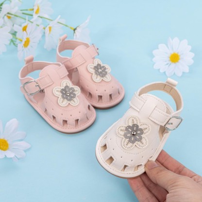 CG5263 Baby Sandals PUPVC Sole Comfortable Lightweight Breathable Summer Infant Shoes for Boys Girls Toddlers