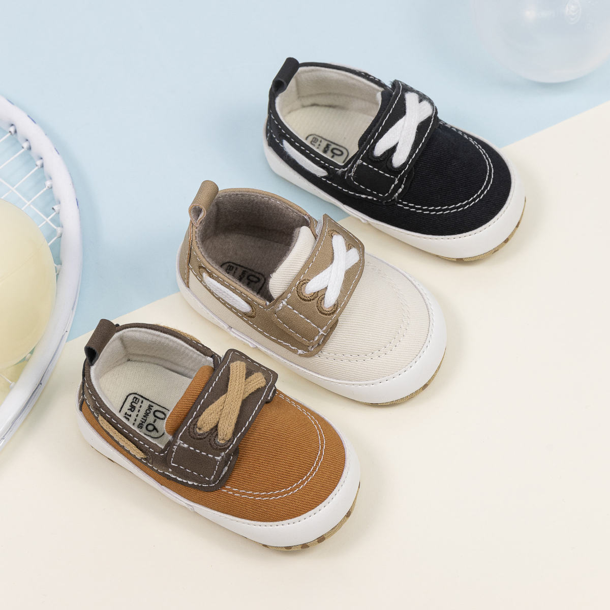 CG5167 Baby Casual Shoes Canvas Cotton SoleInfant Footwear for Newborns Toddlers Boys -Jie Zu Baby