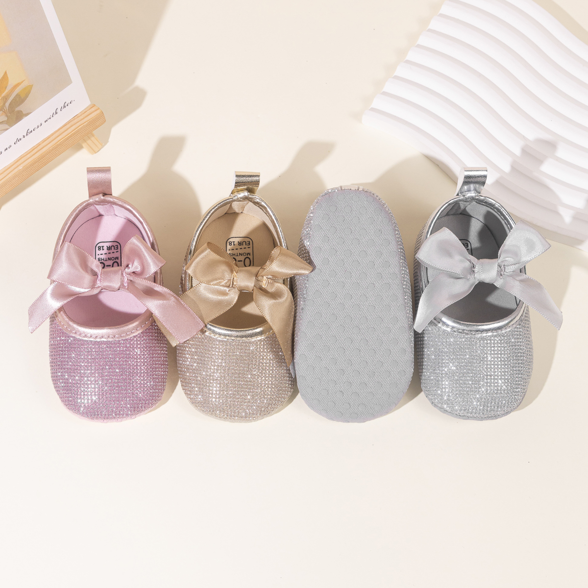 CG5365 Baby Princess Shoes for Girls Soft Sole Comfortable Walking First Shoes Cute Infant Toddler Shoes -Jie Zu Baby