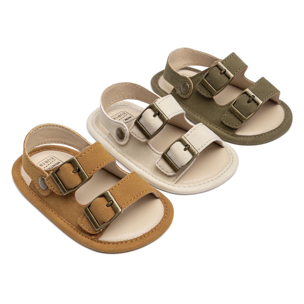 CG6229 Baby Sandals PUPVC Sole Lightweight Breathable Summer Infant Footwear