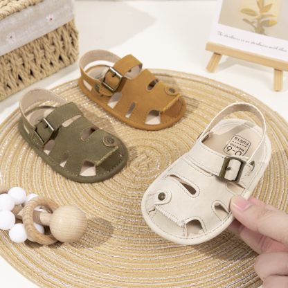 CG6230 Baby Sandals PUPVC Sole Infant Summer Shoes Breathable Soft Comfortable Lightweight