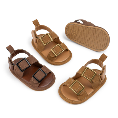 CG5227 Baby Sandals PU Soft Sole Comfortable Lightweight Breathable Summer Shoes for Toddlers Kids Boys Girls