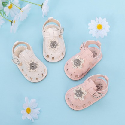 CG5263 Baby Sandals PUPVC Sole Comfortable Lightweight Breathable Summer Infant Shoes for Boys Girls Toddlers