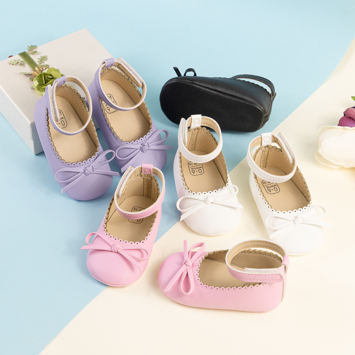 CG5364 Baby Princess Shoes for Girls Soft Sole Non Slip Infant First Walkers Cute Toddler Shoes-Jie Zu Baby