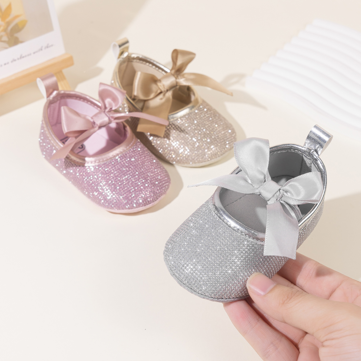 CG5365 Baby Princess Shoes for Girls Soft Sole Comfortable Walking First Shoes Cute Infant Toddler Shoes -Jie Zu Baby