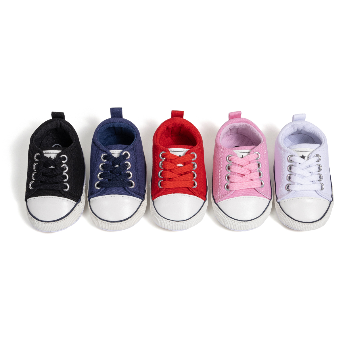 2110 Baby Casual Shoes Canvas PVC Sole Soft Comfortable Lightweight Breathable Non Slip Infant Toddler First Walkers Sneakers for Boys Girls