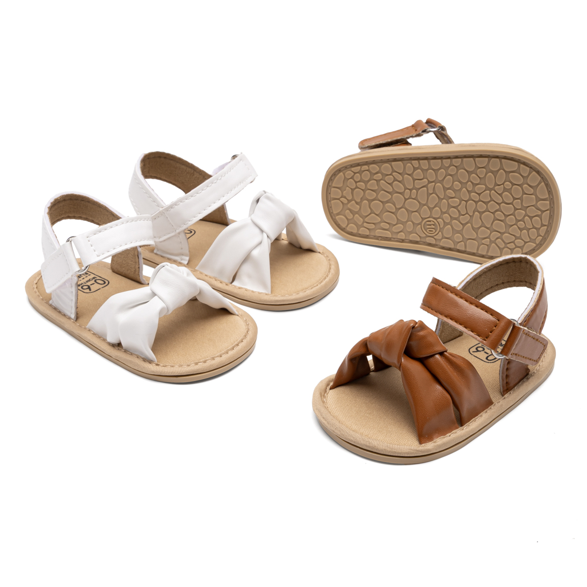 CG1417 Infant Sandals PUPVC Sole Baby Summer Shoes Breathable Comfortable Lightweight Toddler Footwear