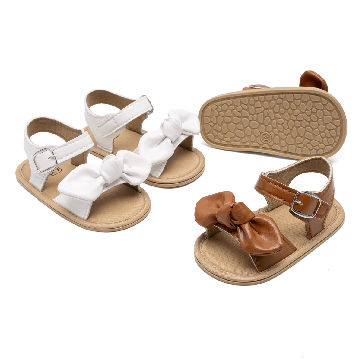 CG1418 Baby Sandals PUPVC Sole Infant Summer Footwear Breathable Soft Comfortable Toddler Shoes