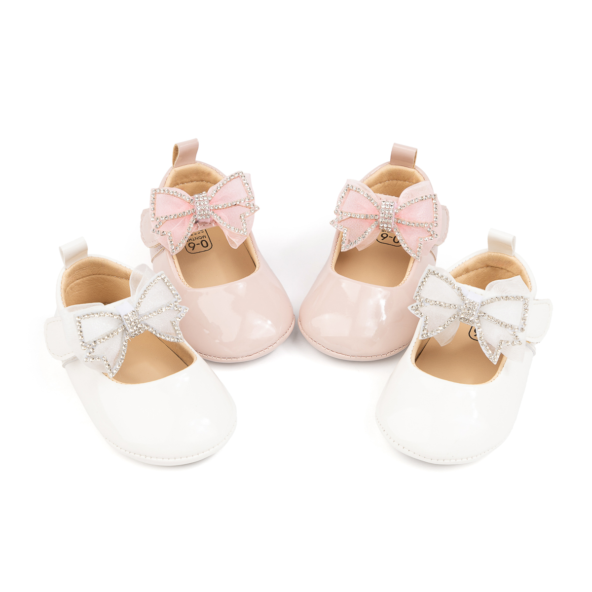 CG5366 baby princess shoes PU PVC sole infant footwear for girls