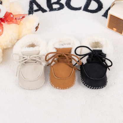 CG3421 Baby Boots Non Slip Soft Comfortable Warm Infant Shoes for Boys Girls Toddler 0-18 Months Winter -Jie Zu Baby