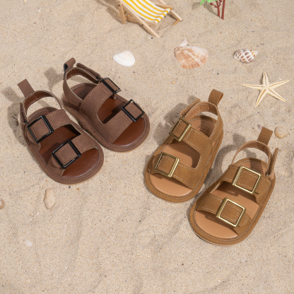 CG5227 Baby Sandals PU Soft Sole Comfortable Lightweight Breathable Summer Shoes for Toddlers Kids Boys Girls