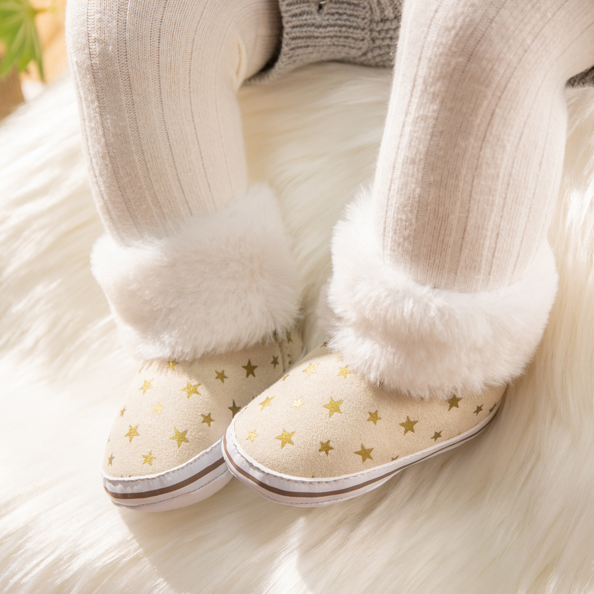 Warm Winter Anti-Slip Sole Indoor Toddler Baby Boots Wholesale-JZ Baby