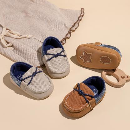CG5162 Baby Casual Shoes PU Comfortable Lightweight Non-Slip Soft Sole for Toddlers Boys Girls Infant First Walkers