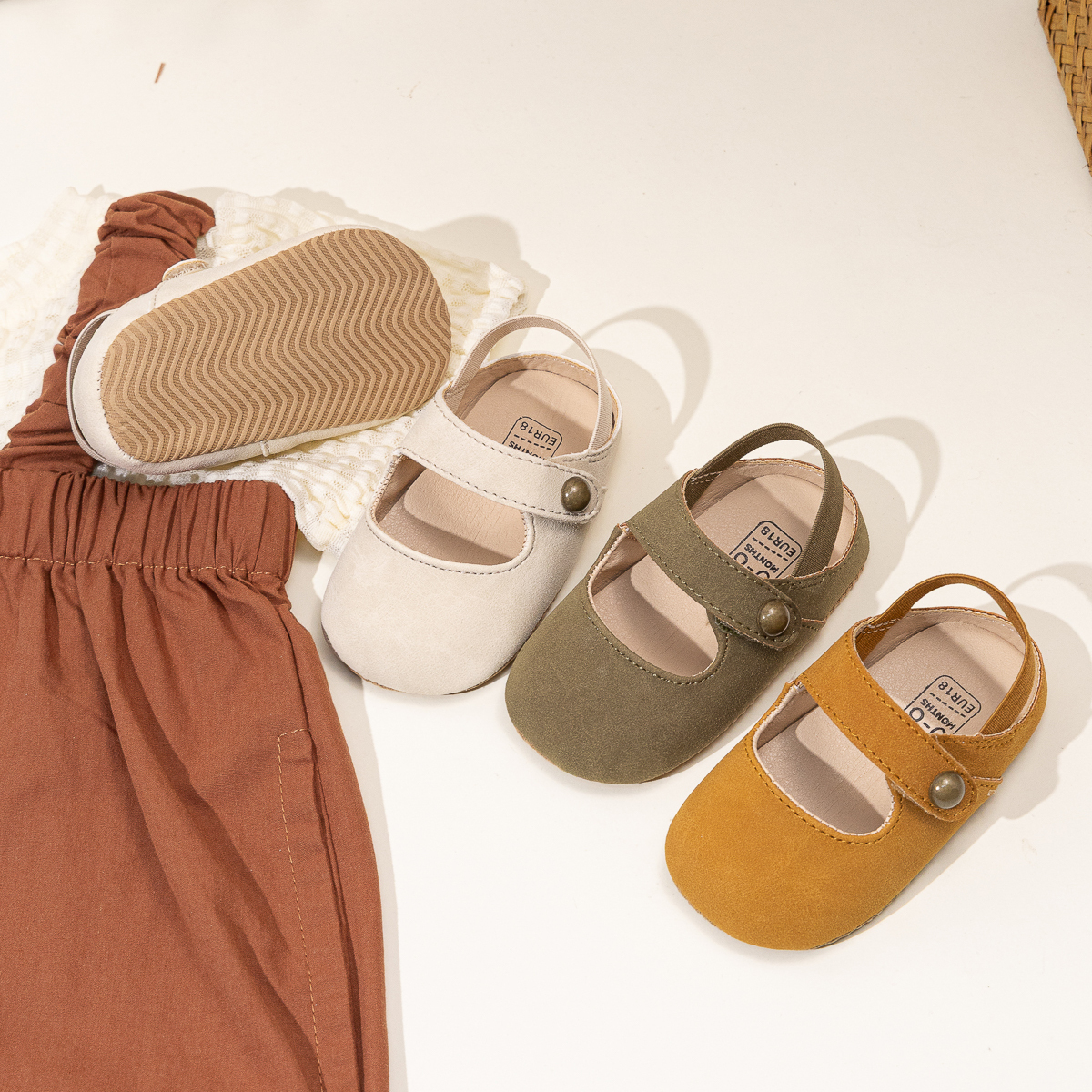 CG6232 Baby Sandals PUPVC Sole Non Slip Lightweight Breathable Summer Infant Footwear