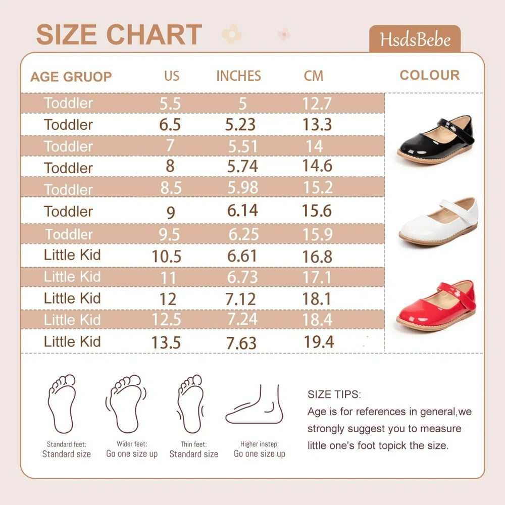 HsdsBebe Toddler Girls Dress Shoes Mary Jane Bowknot Soft Sole Princess Shoes for Little Kids