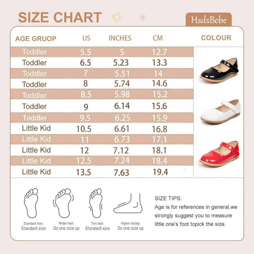 HsdsBebe Toddler Girls Dress Shoes Mary Jane Bowknot Soft Sole Princess Shoes for Little Kids