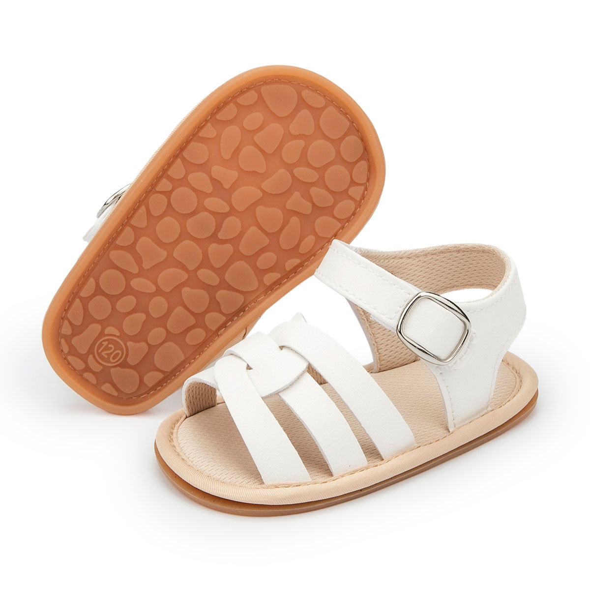 HsdsBebe Baby Girl Sandals Infant Summer Soft Sole Shoe Anti-Slip Crib Shoes 0-18 Months