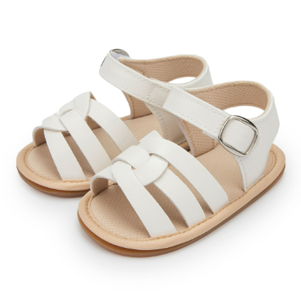 HsdsBebe Baby Girl Sandals Infant Summer Soft Sole Shoe Anti-Slip Crib Shoes 0-18 Months